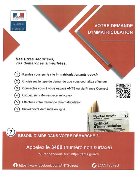 Info certificat d'immatriculation