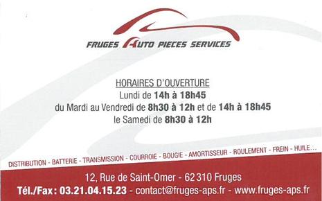 Pièces auto Fruges