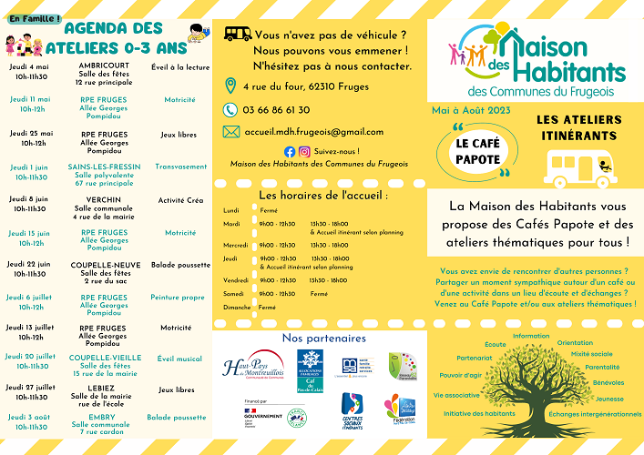 Programme Itinérance Mai-Aout 2023-Cafés papote et ateliers thématiques -Maison des Habitants1